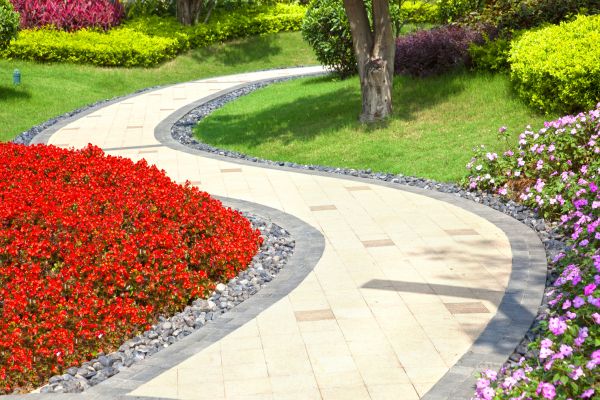 Garden Walkway Installation in Waxhaw